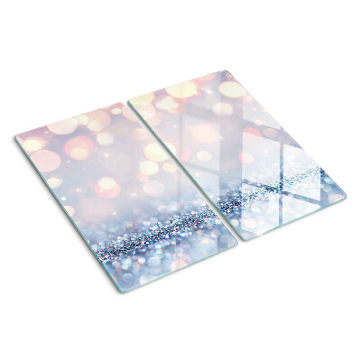 Planche à découper en verre Lumières scintillantes avec accent de diamant