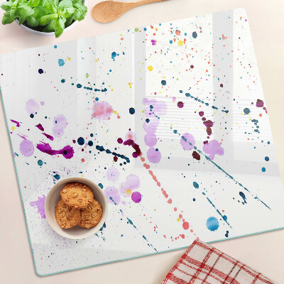 Planche à découper en verre Éclaboussures de peinture de style abstrait