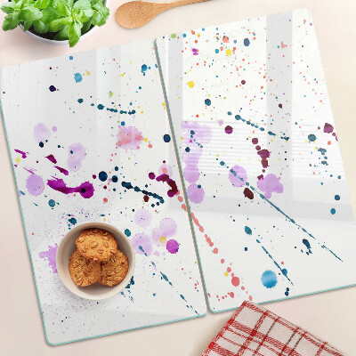 Planche à découper en verre Éclaboussures de peinture de style abstrait