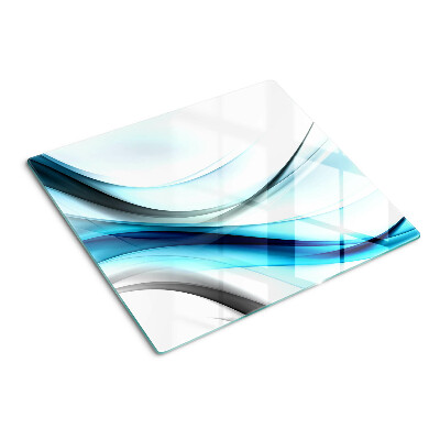 Planche à découper verre Des vagues aux nuances de bleu