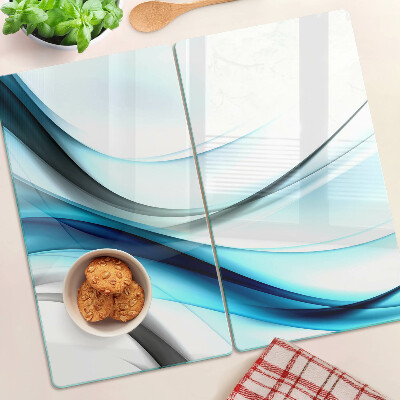 Planche à découper verre Des vagues aux nuances de bleu