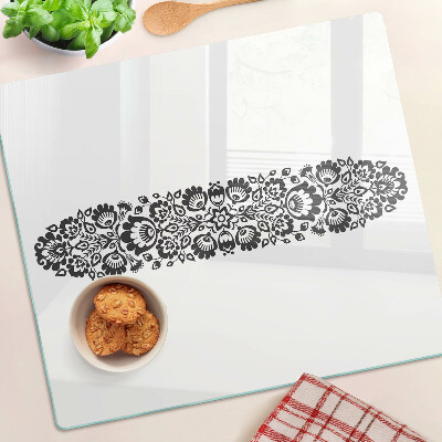 Planche à découper verre Motif floral de style folklorique