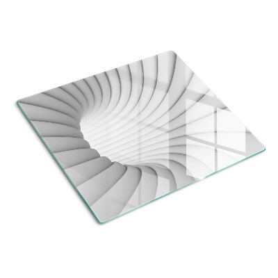 Planche à découper verre Intérieur en spirale