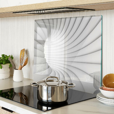 Planche à découper verre Intérieur en spirale