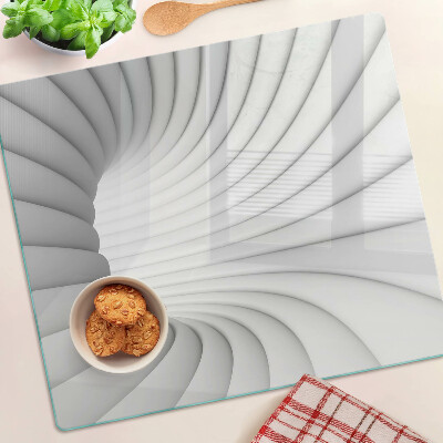 Planche à découper verre Intérieur en spirale