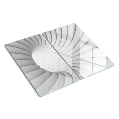 Planche à découper verre Intérieur en spirale