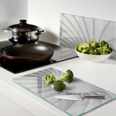 Planche à découper verre Intérieur en spirale