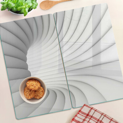 Planche à découper verre Intérieur en spirale