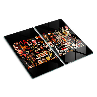 Planche à découper en verre Motifs abstraits avec des motifs végétaux