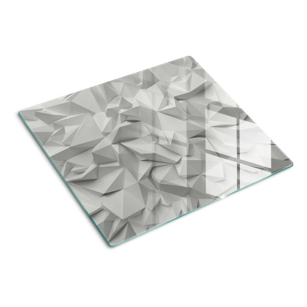 Planche à découper verre Motif 3D abstrait dans des tons de gris