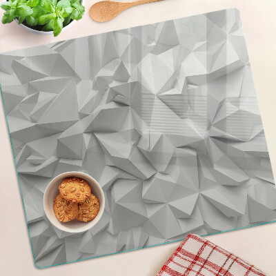 Planche à découper verre Motif 3D abstrait dans des tons de gris