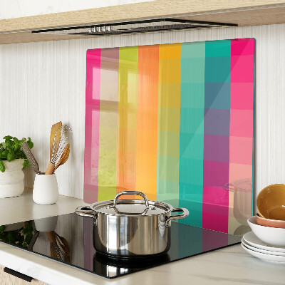 Planche à découper verre Géométrie colorée avec dégradé