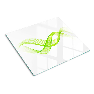 Planche à découper verre Des vagues aux nuances de vert