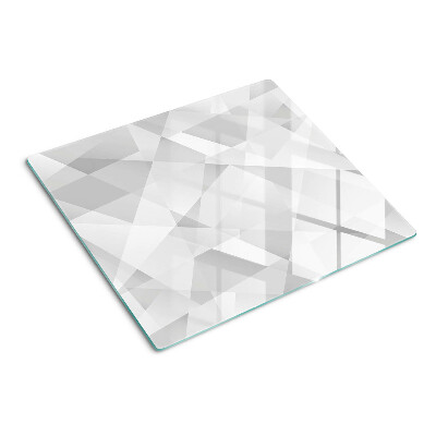 Planche à découper en verre Géométrie en nuances de gris