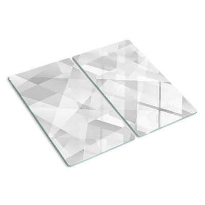 Planche à découper en verre Géométrie en nuances de gris