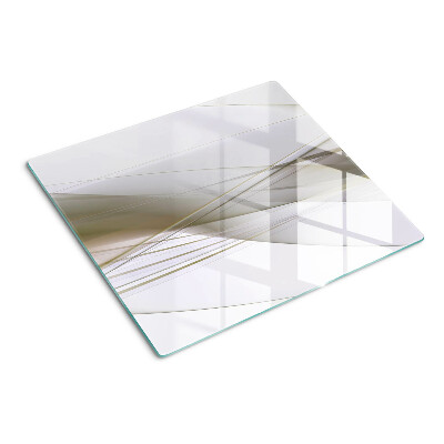 Planche à découper verre Lignes et formes abstraites