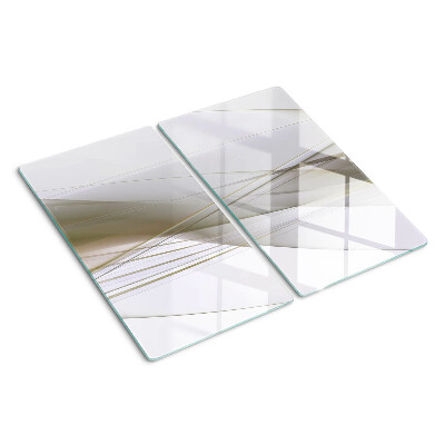 Planche à découper verre Lignes et formes abstraites