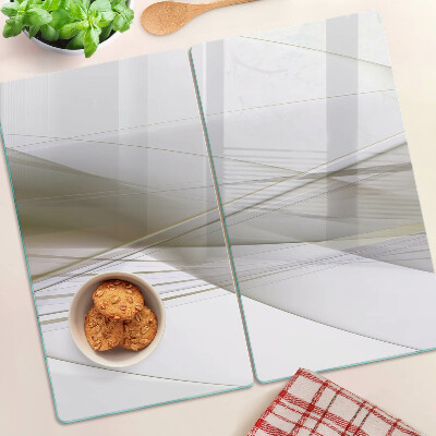 Planche à découper verre Lignes et formes abstraites