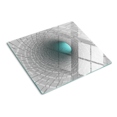 Planche à découper verre Tunnel 3D avec effet de profondeur