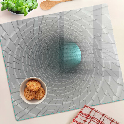 Planche à découper verre Tunnel 3D avec effet de profondeur