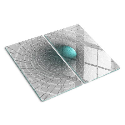 Planche à découper verre Tunnel 3D avec effet de profondeur