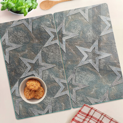 Planche à découper verre Étoiles sur fond texturé