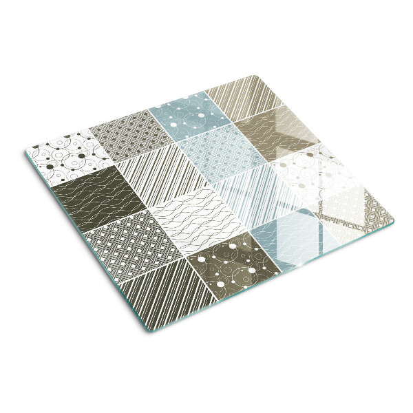 Planche à découper en verre Motifs et lignes géométriques