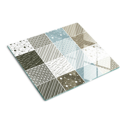 Planche à découper en verre Motifs et lignes géométriques