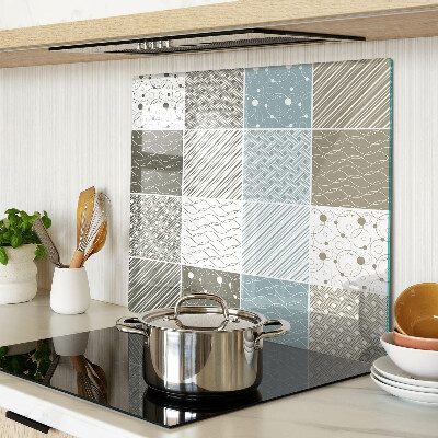 Planche à découper en verre Motifs et lignes géométriques