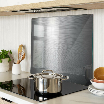 Planche à découper en verre Effet métallique en acier brossé