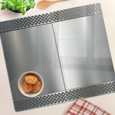 Planche à découper en verre maille diamant