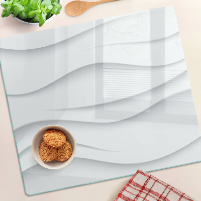 Planche à découper en verre Vagues et lignes