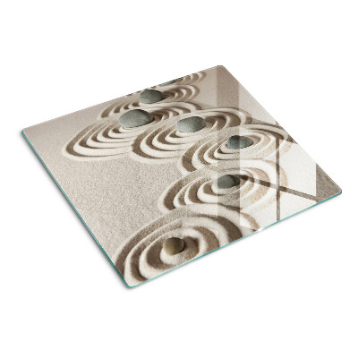 Planche à découper en verre Motifs ondulés dans le sable