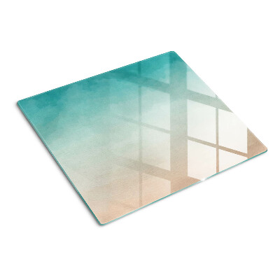 Planche à découper verre Dégradé bleu et orange