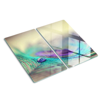 Planche à découper en verre Une goutte sur une feuille