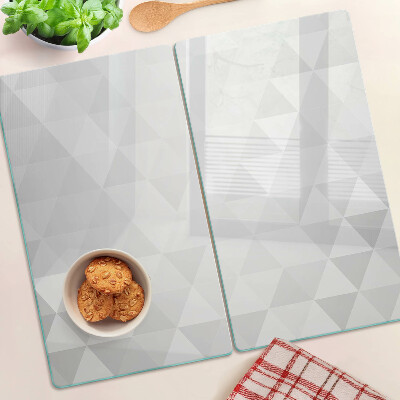 Planche à découper verre Motifs géométriques dans les tons de gris