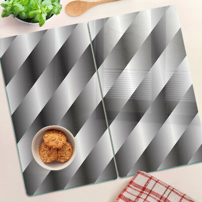 Planche à découper verre Motifs géométriques dans les tons de gris