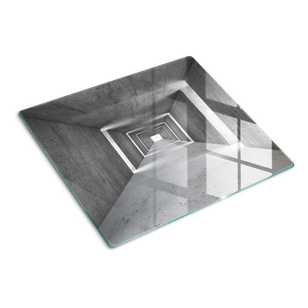 Planche à découper verre Tunnel architectural en nuances de gris