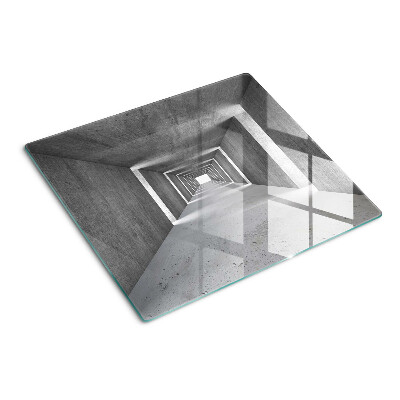 Planche à découper verre Tunnel architectural en nuances de gris