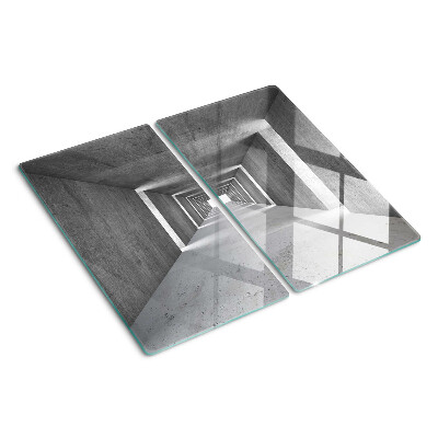 Planche à découper verre Tunnel architectural en nuances de gris