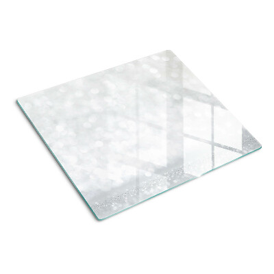 Planche à découper en verre Bokeh scintillant avec effet de lumière