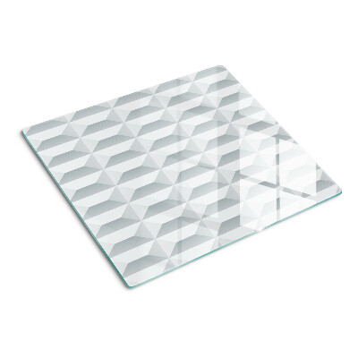 Planche à découper verre Géométrie du cube 3D