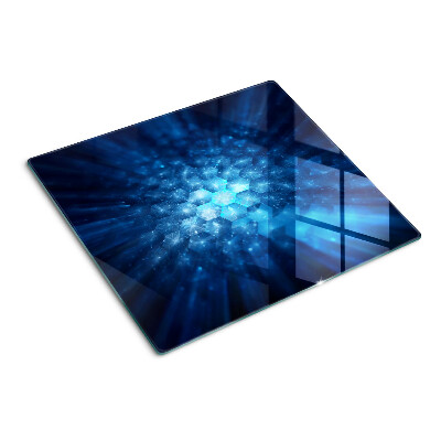 Planche à découper verre Rayons de lumière bleue