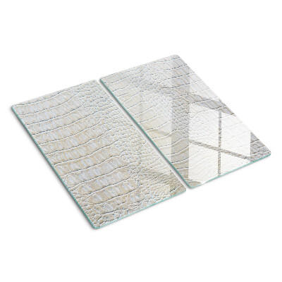 Planche à découper en verre Motif peau de crocodile
