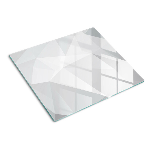 Planche à découper verre Formes géométriques dans des tons de gris