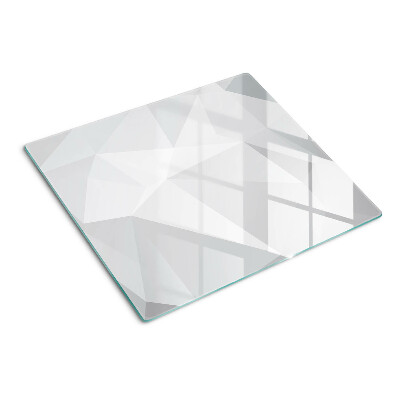 Planche à découper verre Formes géométriques dans des tons de gris
