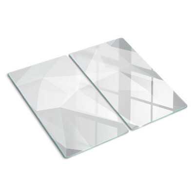 Planche à découper verre Formes géométriques dans des tons de gris