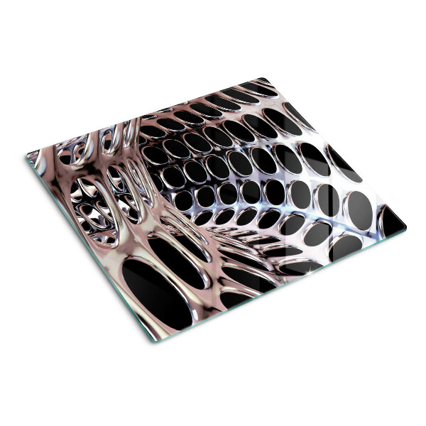 Planche à découper en verre Structure de grille abstraite