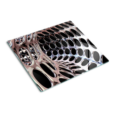 Planche à découper en verre Structure de grille abstraite