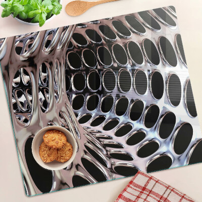 Planche à découper en verre Structure de grille abstraite